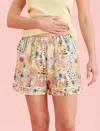 Papinelle Tresco Relaxed Boxer Short In Ecru