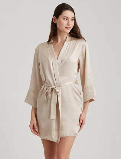 Papinelle Washable Silk Short Robe