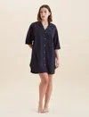 Papinelle Whale Beach Nightshirt In Black