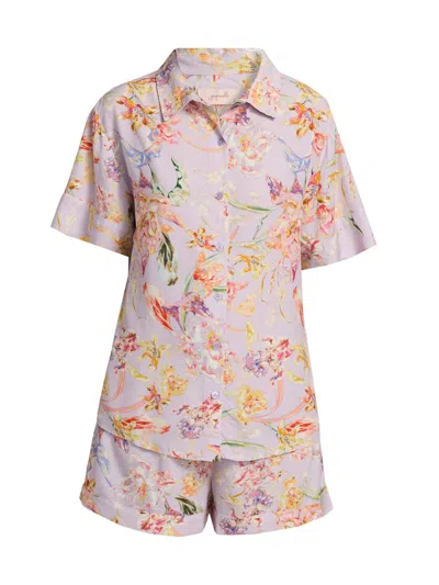 Papinelle Women's Bailey Boxer Pajamas In Soft Lavender