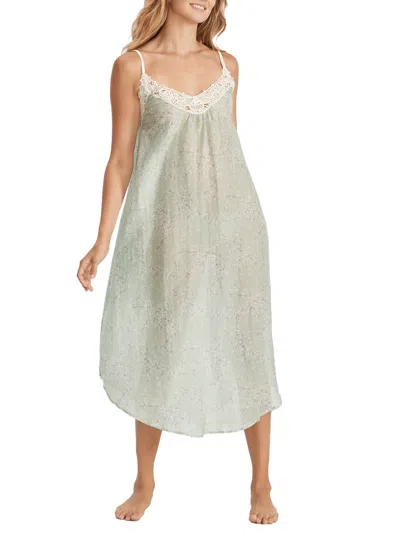 Papinelle Women's Cheri Blossom Lace Woven Nightgown In Gray