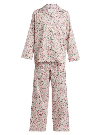 Papinelle Women's Christmas Stars Full Length Pajamas In Multi