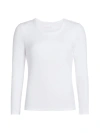 PAPINELLE WOMEN'S MILLA LONG-SLEEVE STRETCH COTTON TOP