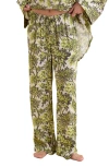 Papinelle X Karen Walker Canopy Wide Leg Pajamas In Citronelle