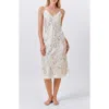 Papinelle Yolly Floral Satin Slip Nightgown In Multi