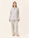 Papinelle Yolly Full Length Pj Set In Neutral