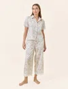 Papinelle Yolly Lace Crop Pj In White