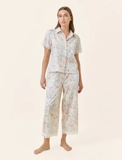 Papinelle Yolly Lace Crop Pj In Sand