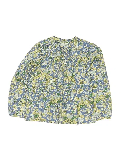 Pre-owned Papo D'anjo Kids' 3/4 Sleeve Blouse In Green