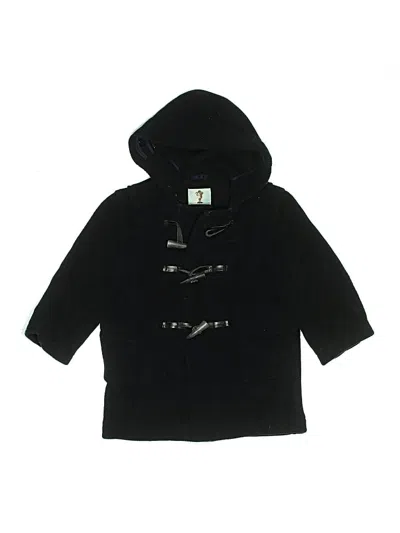 Pre-owned Papo D'anjo Kids' Coat In Black