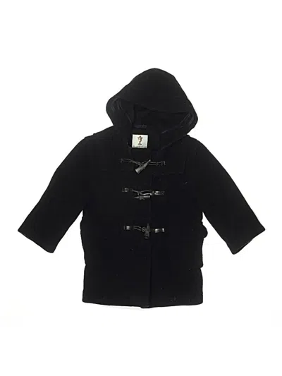 Pre-owned Papo D'anjo Kids' Coat In Black