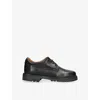 Papouelli Black Harry Lace-up Leather Shoes Eur 28 / 10 Uk In Black
