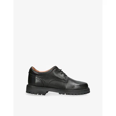 Papouelli Kids' Black Harry Lace-up Leather Shoes Eur 28 / 10 Uk