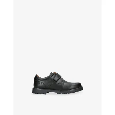 Papouelli Black Kids' Harry Leather Shoes Eur 38 / 5 Uk