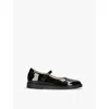 Papouelli Boys Black Kids Emilia Patent-leather Shoes 5-6 Years In Black