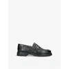 Papouelli Leather Maximum Loafers In Black