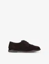 Papouelli Arthur Hole-punched Suede Brogues 4-7 Years In Dark Brown