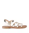 PAPOUELLI LEATHER CORDELIANA SANDALS