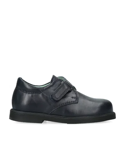 Papouelli Kids' Leather Fergus Shoes In Black