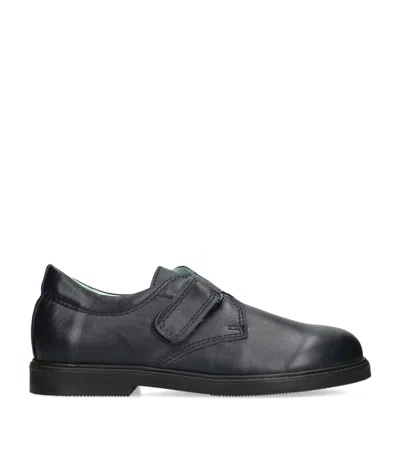 Papouelli Kids' Leather Fergus Shoes In Black