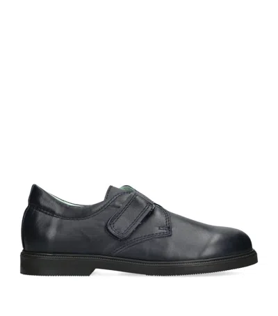 Papouelli Kids' Leather Fergus Shoes In Black
