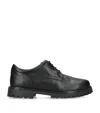 Papouelli Sam Round-toe Leather Shoes 6-8 Years In Black