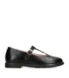 Papouelli Leather Martha Shoes In Black