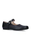 Papouelli Leather Millie Flats In Blue