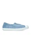 Papouelli Canvas Darcie Slip-on Sneakers In Blue