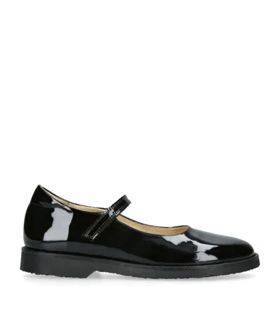 Papouelli Kids' Patent Leather Emilia Pumps In Black