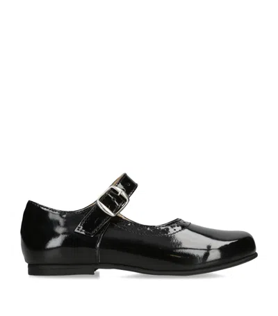 Papouelli Kids' Patent Leather Millie Flats In Black