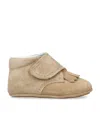 Papouelli Suede Bambie Loafers In Brown