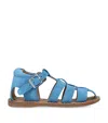 Papouelli Suede Mercer Sandals In Navy