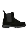 Papouelli Suede Oscar Boots In Black