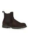 Papouelli Suede Oscar Boots In Brown