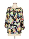 Pappagallo 3/4 Sleeve Blouse In Multi