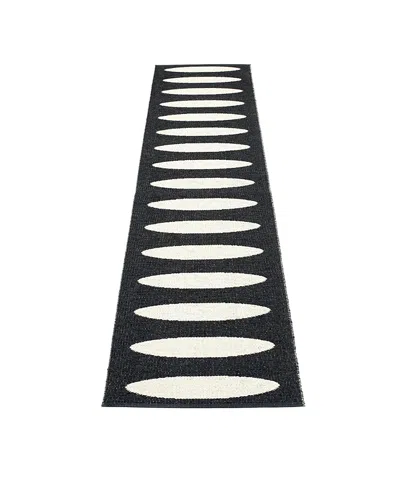 Pappelina Ella Rug, 27 X 147 In Black