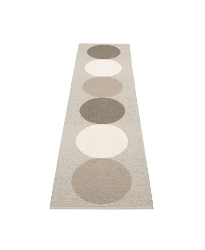 Pappelina Otto Rug, 2'3 X 9'0 In Brown