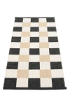Pappelina Pix Reversible Indoor/outdoor Rug In Black Tones