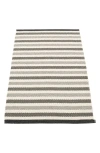 Pappelina Teo Stripe Woven Indoor/outdoor Rug In Grey Tones