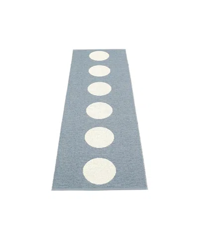Pappelina Vera Rug, 2'3" X 7'6" In Blue