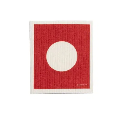 Pappelina Vera Swedish Dishcloth In Red