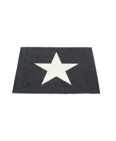 Pappelina Viggo Small One Rug, 2'3" X 3'0" In Black