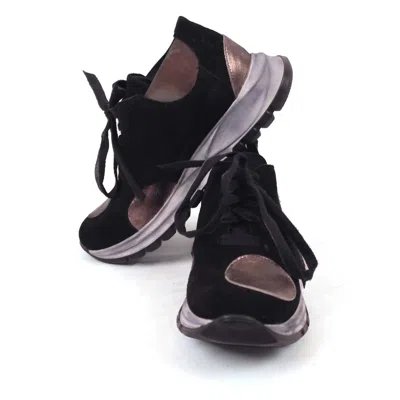 Papucei Hellen Polka Dot Sneaker In Black