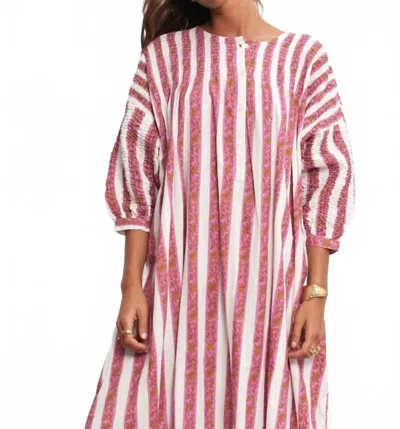 Par & Escala Elena Dress In Pink