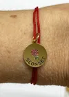 Par Coeur Women's Sconset Voyage Medal Bracelet In Red In Red