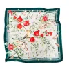 Para Ruk Women's Green / Red Garnet Print Silk-faille Scarf In Multi
