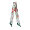 Para Ruk Women's Green / Red Garnet Silk Twill Scarf In Multi