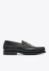 Paraboot Adonis Leather Loafers In Black