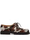 Paraboot Animal-print Sneakers In Brown